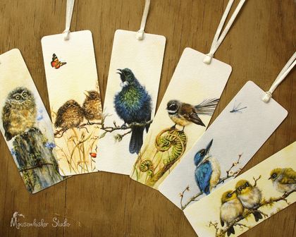Bookmark Set of 6 - NZ Bird Bookmarks